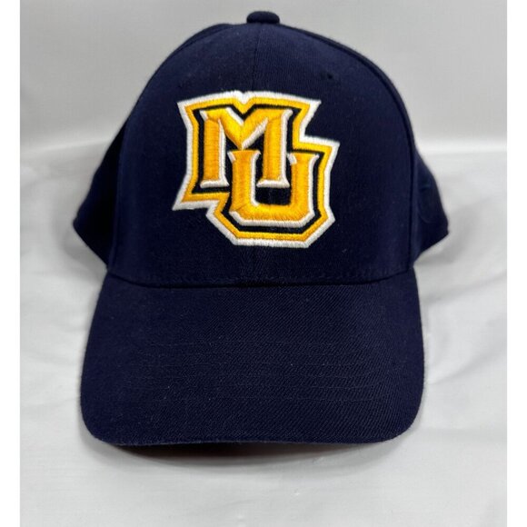 Marquette University Golden Eagles Navy Blue Ball Cap Top Of‎ The World One Fit - Picture 12 of 16